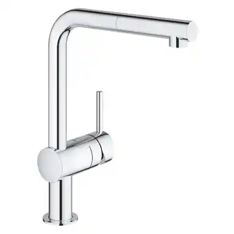 Sawiday Grohe minta keukenkraan met draaibare l uitloop en uittrekbare perlator chroom aanbieding