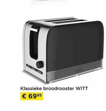 Klassieke broodrooster witt