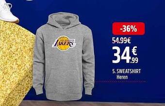 Intersport Sweatshirt heren aanbieding
