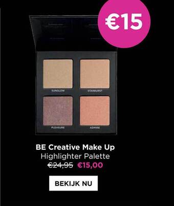 ICI PARIS XL Be creative make up highlighter palette aanbieding