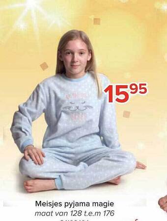 Euroshop Meisjes pyjama magie aanbieding