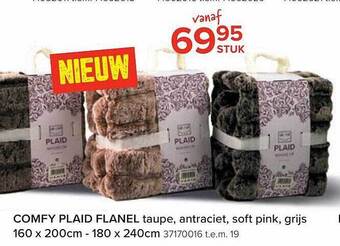 Euroshop Comfy plaid flanel aanbieding