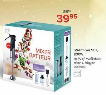 Euroshop Staafmixer set, 800w aanbieding
