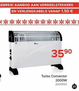Euroshop Turbo convector 2000w aanbieding