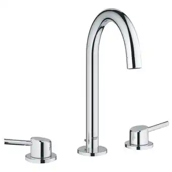 Grohe concetto 3 gats wastafelkraan met waste chroom