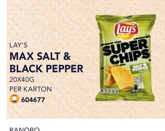 Lay's max salt & black pepper