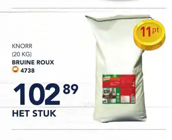 Knorr (20kg) bruine roux het stuk