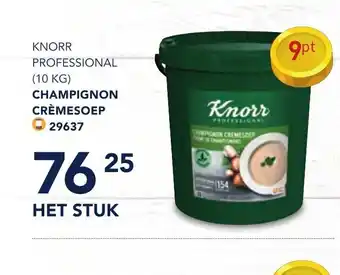 Bidfood Knorr professional (10kg) champignon cremesoep het stuk aanbieding