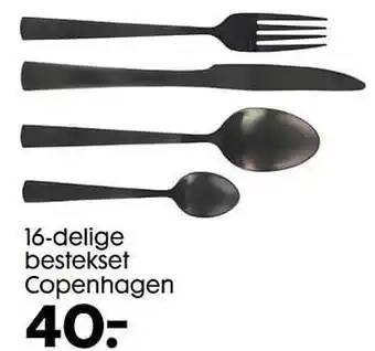 16-delige bestekset copenhagen