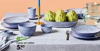 HEMA 2-pak servetten aanbieding