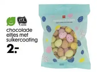 HEMA Chocolade eitjes met suikercoating aanbieding