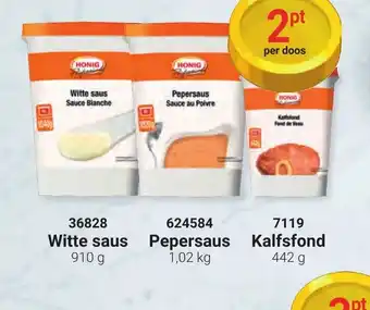 Bidfood Honig professional pepersaus 1,02kg per doos aanbieding