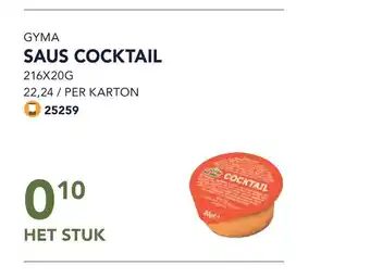Gyma saus cocktail het stuk