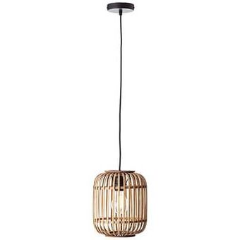 Leen Bakker Brilliant hanglamp Woodrow - hout - 21 cm - Leen Bakker aanbieding