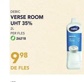 Bidfood Debic verse room uht 35% de fles aanbieding