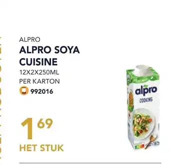 Bidfood Alpro soya cuisine het stuk aanbieding