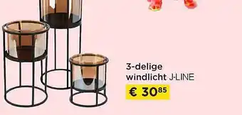 Molecule 3-delige windlicht j-line aanbieding