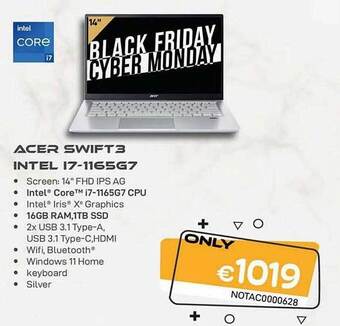 CompuDeals Acer swift 3 intel i7 aanbieding