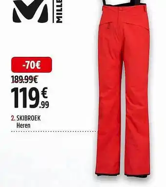 Intersport Skibroek heren aanbieding