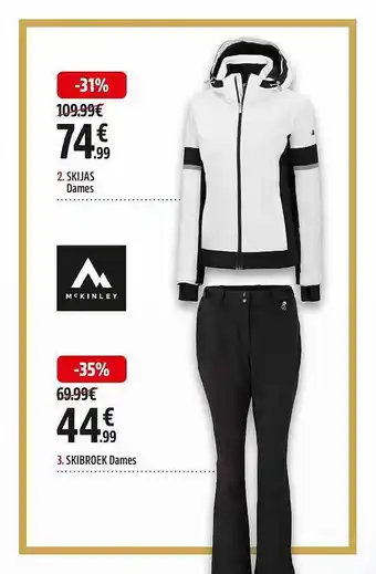 Intersport Skijas dames, skibroek dames aanbieding