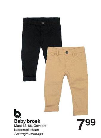 Zeeman Baby broek aanbieding