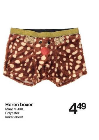 Zeeman Heren boxer aanbieding