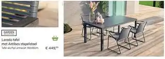 Multi bazar Laredo tafel alu-hpl antraciet aanbieding