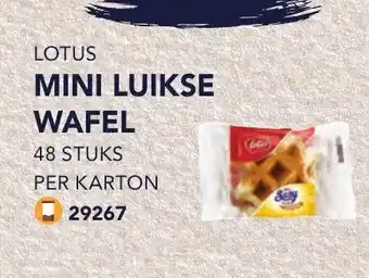 Bidfood Mini luikse wafel 5+1 gratis aanbieding