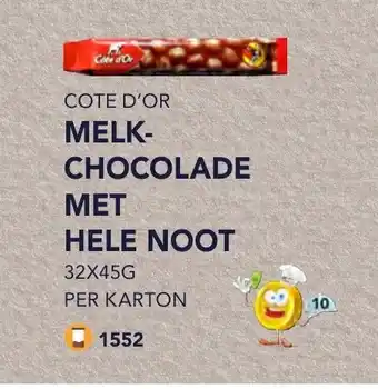 Bidfood Melk chocolade met hele noot 3+1 gratis aanbieding