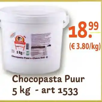 Chocopasta puur 5kg - art 1533