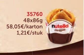 Bidfood Nutella aanbieding