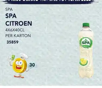 Bidfood Spa citroen aanbieding