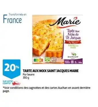 Tarte aux noix saint jacques marie 350g