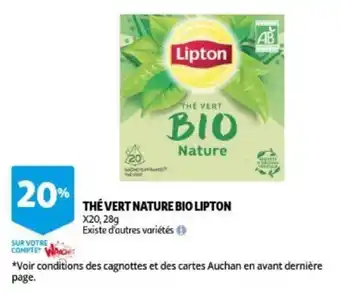 Auchan The vert nature bio lipton aanbieding