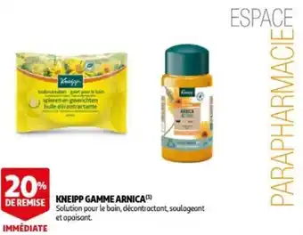 Kneipp gamme arnica