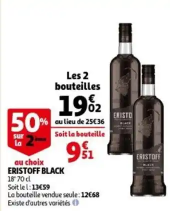 Auchan Eristoff black 70cl aanbieding