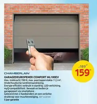 Brico Garagedeuropener comfort ml100ev aanbieding