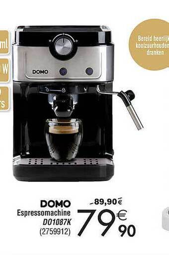 Cora Domo espressomachine aanbieding