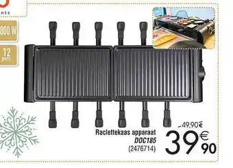 Cora Raclettekaas apparaat aanbieding