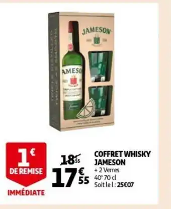 Auchan Coffret whisky jameson aanbieding