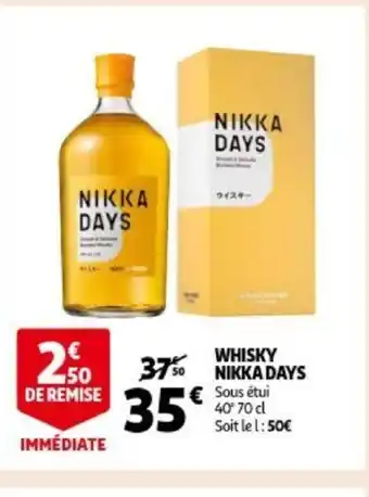 Auchan Whisky nikka days 70cl aanbieding