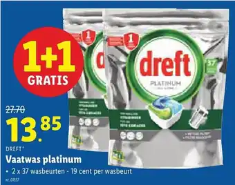 Lidl Dreft Vaatwas platinum aanbieding