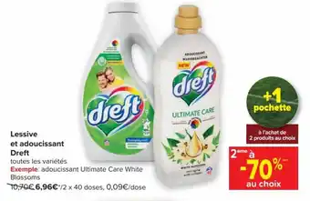 Lessive et adoucissant Dreft