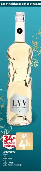 LYV Vegon IGP Pays D'OC Blanc, Rouge 75cl