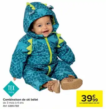 Carrefour Market TEX Combinaison de ski bebe aanbieding