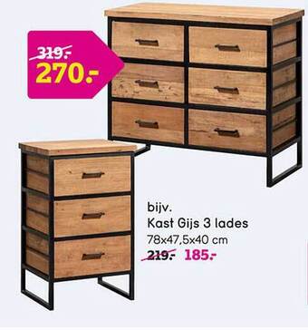 Kast gijs 3 lades