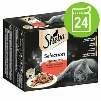 Zooplus 12x85g Selection in Sauce Sheba Kattenvoer aanbieding