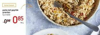 Spar Colruyt Pasta met gegrilde groenten aanbieding