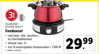 Lidl Silvercrest Kitchen Tools Fondueset aanbieding