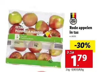 Lidl Rode appelen in taas 2 kg aanbieding